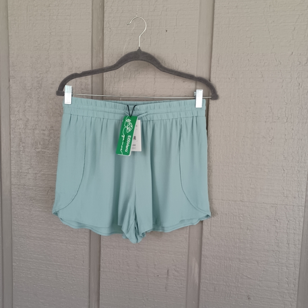 Noize Magnolia Pull On Short Size S Womens High Rise Elastic Drawstring In Surf